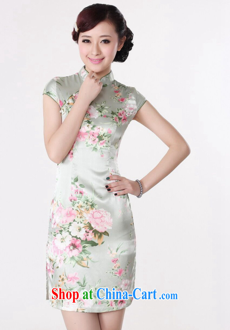 Spend the Summer load new cheongsam dress Chinese Chinese improved, for national costume is a hard stamp short cheongsam as shown color XL pictures, price, brand platters! Elections are good character, the national distribution, so why buy now enjoy more preferential! Health