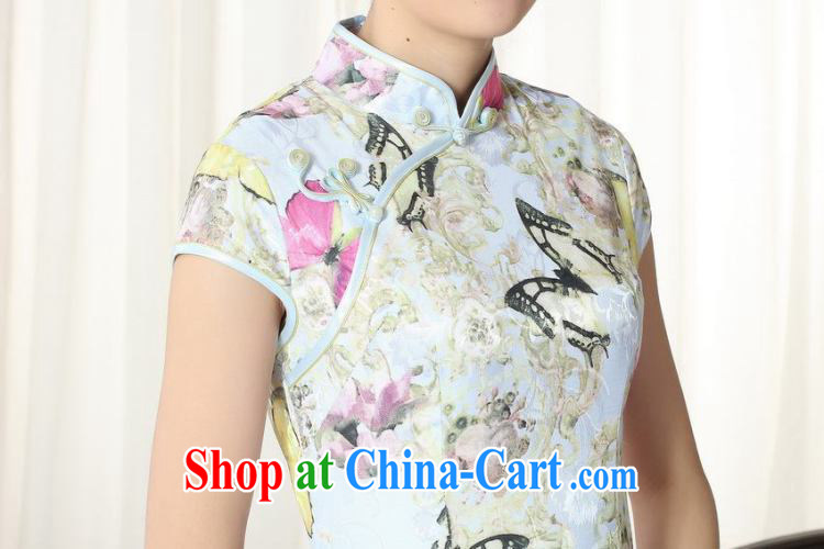 Dan smoke summer new female elegance Chinese qipao Chinese beauty graphics thin stamp is a tight, short dresses such as the color 2 XL pictures, price, brand platters! Elections are good character, the national distribution, so why buy now enjoy more preferential! Health