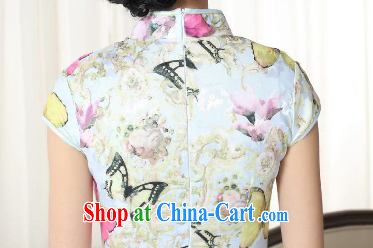 Dan smoke summer new female elegance Chinese qipao Chinese beauty graphics thin stamp is a tight, short dresses such as the color 2 XL pictures, price, brand platters! Elections are good character, the national distribution, so why buy now enjoy more preferential! Health