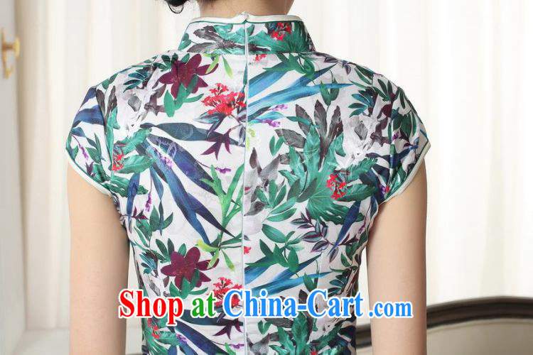 spend the summer new female elegance Chinese qipao saffron Green Leaf Chinese graphics thin, for a tight short dresses such as the color 2 XL pictures, price, brand platters! Elections are good character, the national distribution, so why buy now enjoy more preferential! Health
