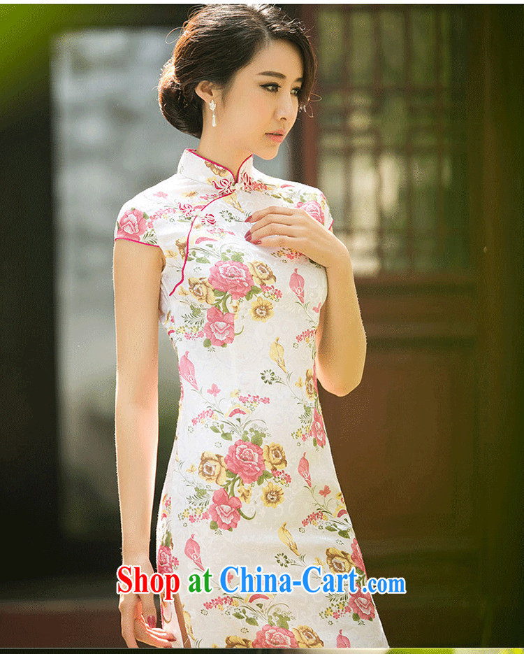 2015 National wind girl with simple and beautiful qipao improved stylish Daily Beauty and elegant cotton the cheongsam dress picture color XXL pictures, price, brand platters! Elections are good character, the national distribution, so why buy now enjoy more preferential! Health