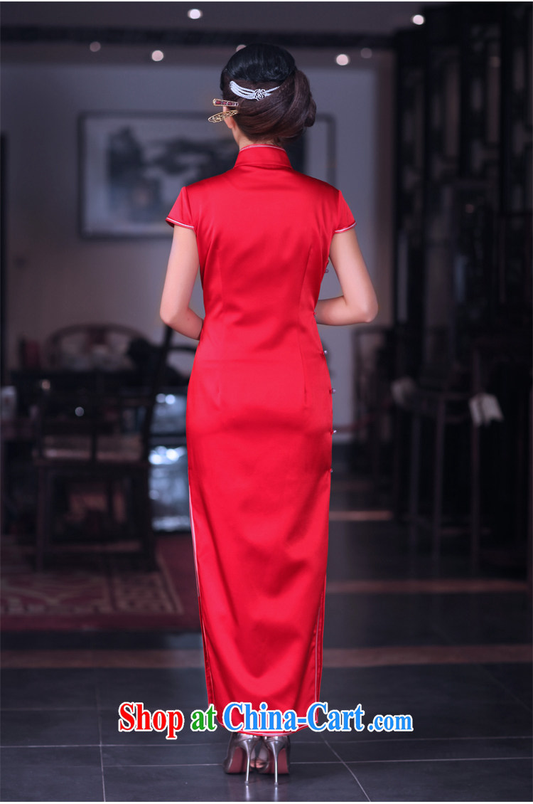 Birds of dawn tomorrow 2015 spring new heavy silk embroidered retro long red wedding dresses QD 668 red - pre-sale 15 days out XXL pictures, price, brand platters! Elections are good character, the national distribution, so why buy now enjoy more preferential! Health