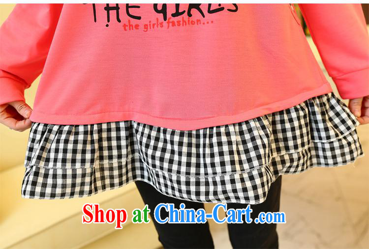 Only the fat increase 200 Jack 2015 spring new solid shirt thick MM loose video thin T-shirt 8831 #peach XXXL pictures, price, brand platters! Elections are good character, the national distribution, so why buy now enjoy more preferential! Health