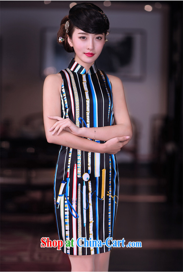 Bird lovers of light, said 翛 2015 spring new OL stylish elegant beauty Silk Dresses QD 675 Vertical streaks - pre-sale 7 days XXL pictures, price, brand platters! Elections are good character, the national distribution, so why buy now enjoy more preferential! Health