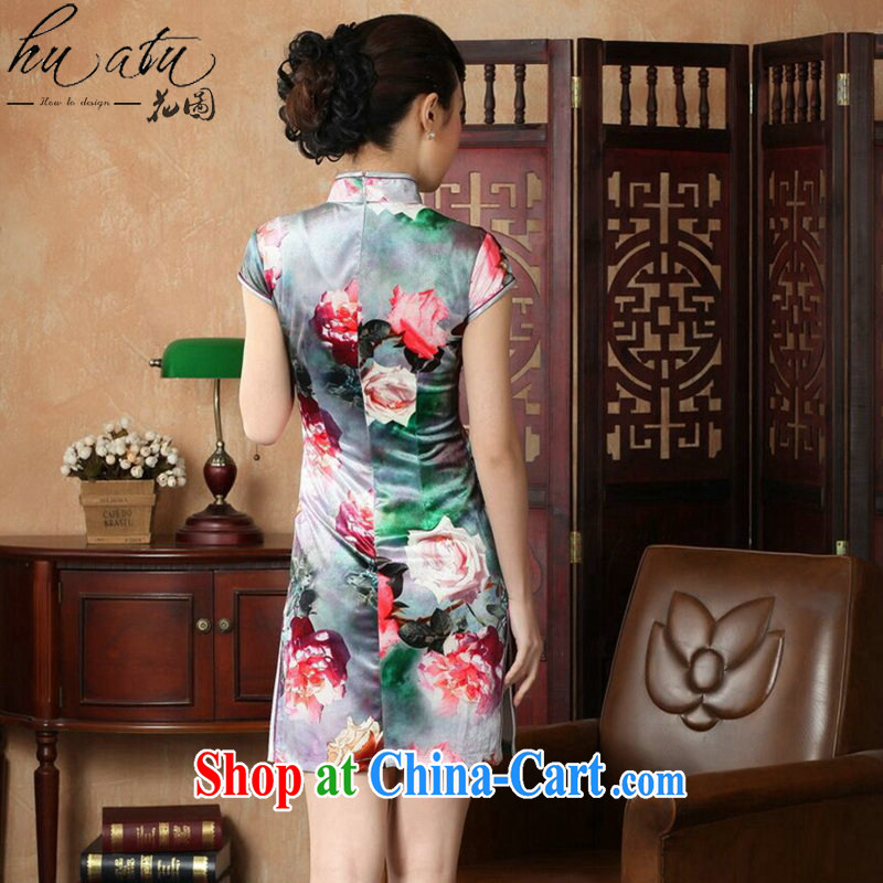 Take the dresses summer new female Chinese improved, for stretch the wool painting stylish classic short-sleeved short dresses such as the color 2 XL, spend figure, and shopping on the Internet