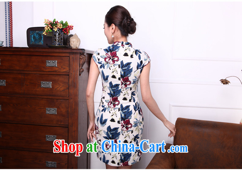 Bong-amphibious Ori-flowers, 2015 new summer dresses retro cotton Ma Sau San stamp cheongsam dress DQ 1508 fancy XXL pictures, price, brand platters! Elections are good character, the national distribution, so why buy now enjoy more preferential! Health