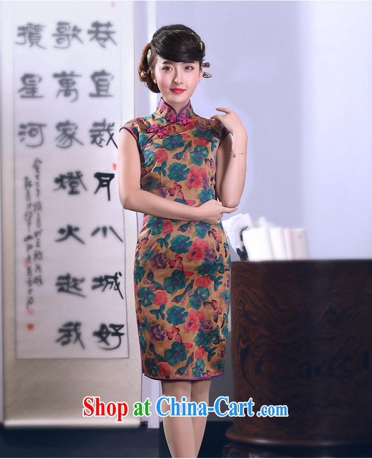 Bird lovers of smiling star threshold 2015 spring new, improved and stylish dresses skirts incense cloud yarn Silk Cheongsam QD 663 butterfly cue - pre-sale 15 days XXL pictures, price, brand platters! Elections are good character, the national distribution, so why buy now enjoy more preferential! Health