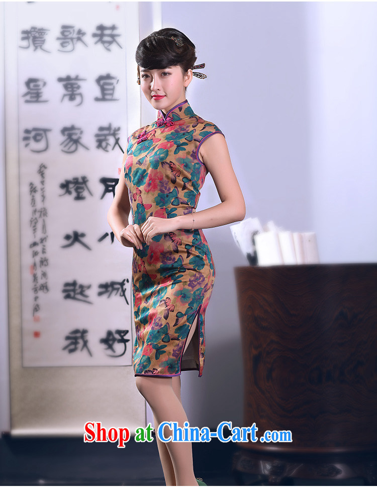 Bird lovers of smiling star threshold 2015 spring new, improved and stylish dresses skirts incense cloud yarn Silk Cheongsam QD 663 butterfly cue - pre-sale 15 days XXL pictures, price, brand platters! Elections are good character, the national distribution, so why buy now enjoy more preferential! Health