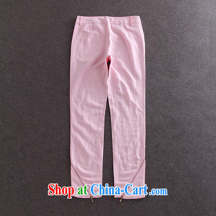 Ya-ting store spring 2015 new female American casual jacket + 9 direct and trouser press the Commission the high-quality Kit trousers pink L pictures, price, brand platters! Elections are good character, the national distribution, so why buy now enjoy more preferential! Health