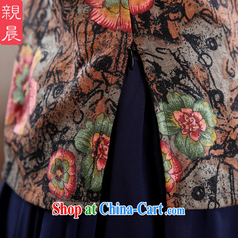 The pro-am 2015 as soon as possible new summer T-shirt retro style improved short, open the truck daily basket of the cheongsam shirt XL, pro-am, and shopping on the Internet