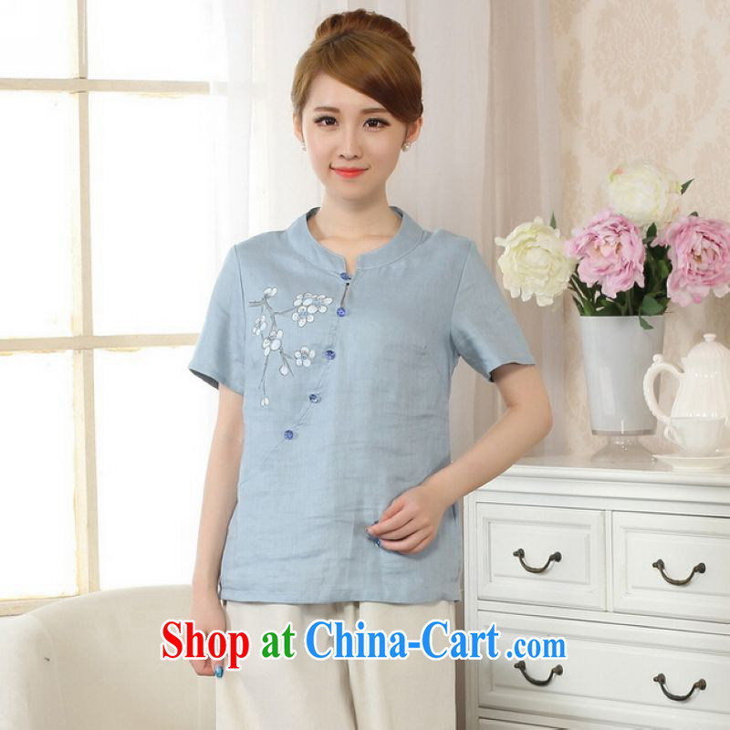 He Jing Ge female Tang Women's clothes summer clothes with a tight hand-painted cotton the Chinese Han-female improved picture color 2 XL