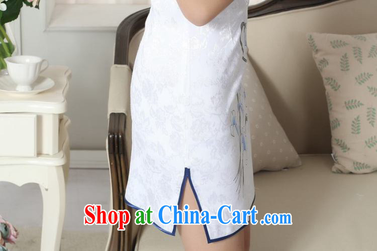 spend the summer new elegance Chinese qipao Chinese graphics thin ramp ends, for hand-painted Xiangyun/Phillips short cheongsam D 0092 2 XL pictures, price, brand platters! Elections are good character, the national distribution, so why buy now enjoy more preferential! Health