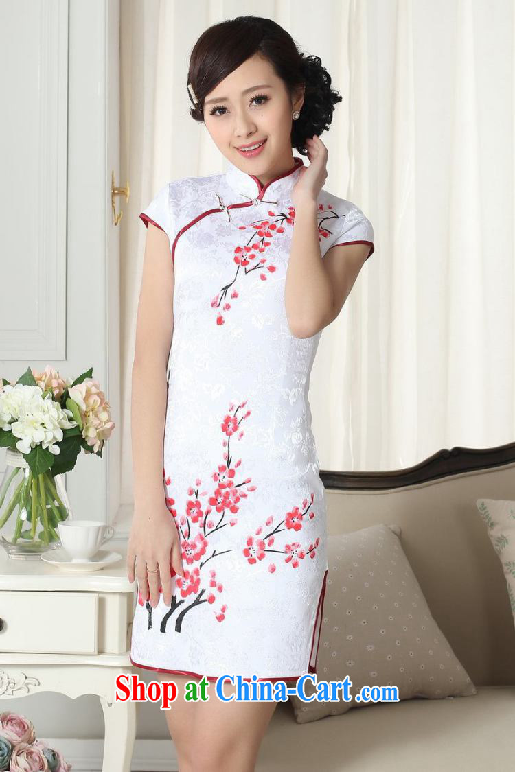 Dan smoke-free summer new elegance Chinese qipao Chinese graphics thin ramp ends, for hand-painted Xiangyun/Phillips short cheongsam D 0092 - A 2 XL pictures, price, brand platters! Elections are good character, the national distribution, so why buy now enjoy more preferential! Health