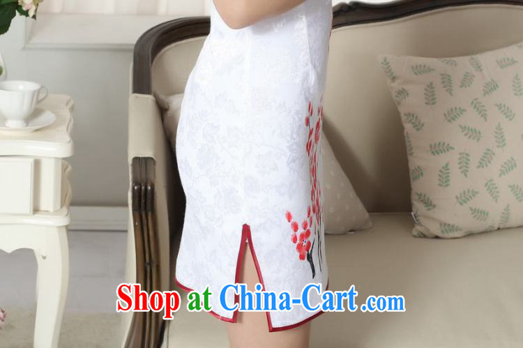 Dan smoke-free summer new elegance Chinese qipao Chinese graphics thin ramp ends, for hand-painted Xiangyun/Phillips short cheongsam D 0092 - A 2 XL pictures, price, brand platters! Elections are good character, the national distribution, so why buy now enjoy more preferential! Health