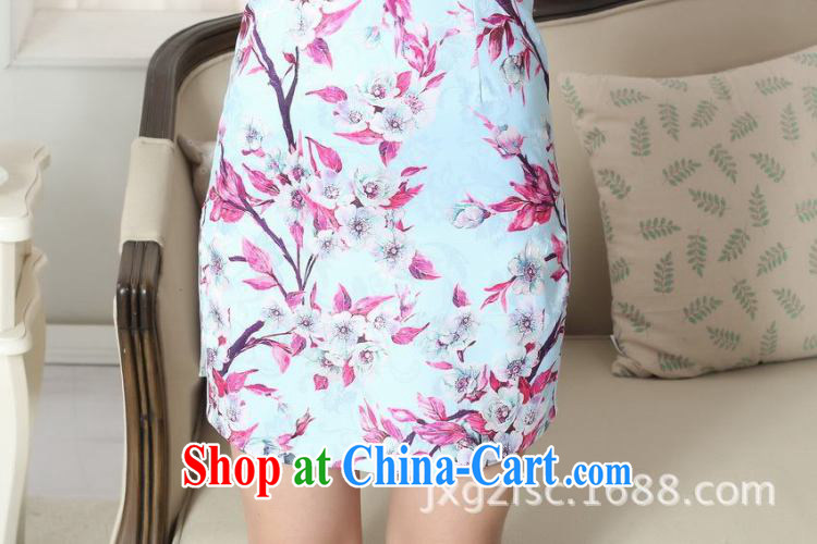 spend the summer with new female elegance jacquard cotton Chinese qipao Chinese graphics thin, for a tight short cheongsam D 0260 2 XL pictures, price, brand platters! Elections are good character, the national distribution, so why buy now enjoy more preferential! Health