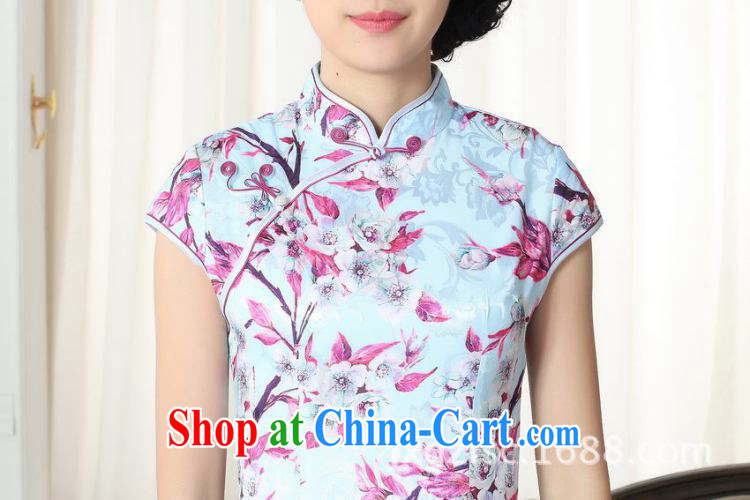 Dan smoke summer new female elegance jacquard cotton Chinese qipao Chinese graphics thin, for a tight short cheongsam D 0260 2 XL pictures, price, brand platters! Elections are good character, the national distribution, so why buy now enjoy more preferential! Health