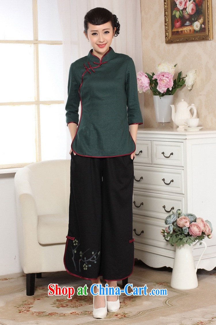 Dan smoke Tang women pants, Tang pants costumes Han-wide leg Trouser press hand-painted Ethnic Wind female 9 pants black L pictures, price, brand platters! Elections are good character, the national distribution, so why buy now enjoy more preferential! Health