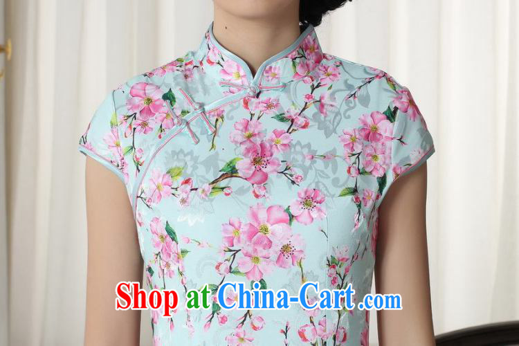 spend the summer new female lady stylish jacquard cotton cultivating graphics thin short cheongsam dress Chinese, for a tight cheongsam dress D 0257 2 XL pictures, price, brand platters! Elections are good character, the national distribution, so why buy now enjoy more preferential! Health