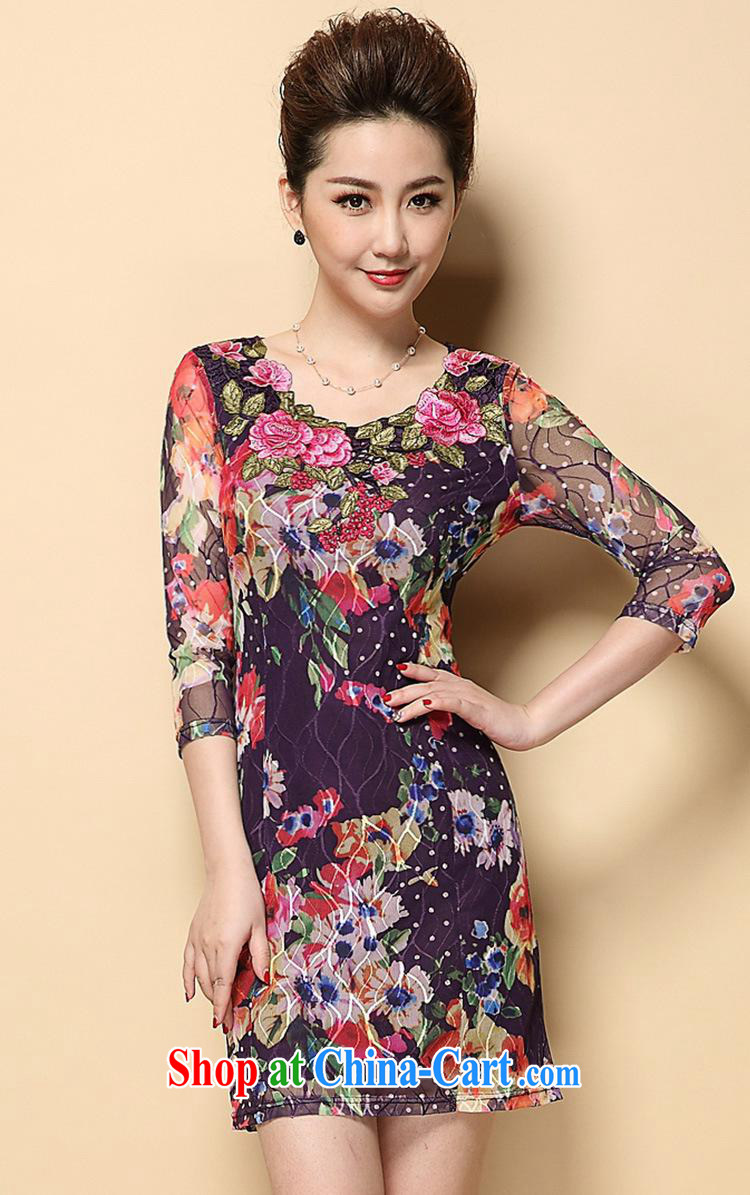 Europe and America 2015 spring and summer New in the elderly, female Lace Embroidery burglary, wholesale dresses picture color XXXL pictures, price, brand platters! Elections are good character, the national distribution, so why buy now enjoy more preferential! Health