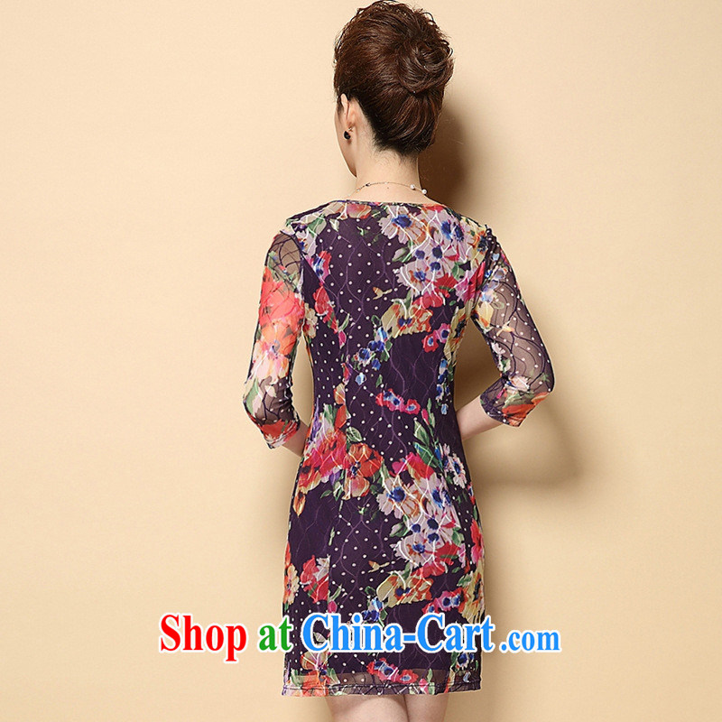 Europe and North America 2015 spring and summer New in the elderly, female Lace Embroidery burglary, wholesale dresses picture color XXXL, health concerns (Rvie .), and, on-line shopping