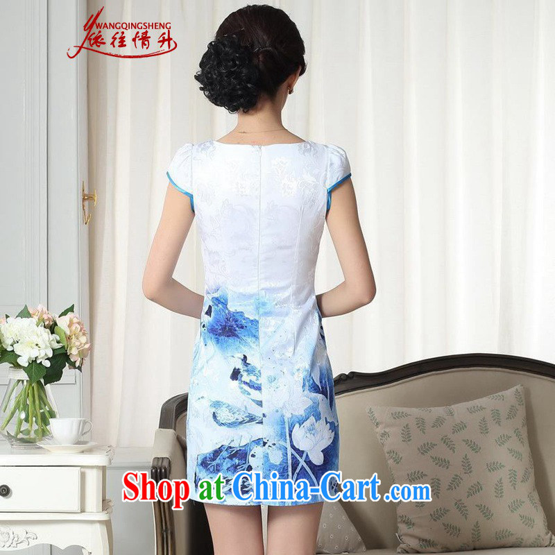 In accordance with the conditions and in the summer, Elegance improved Chinese qipao rounded ends cultivating short, short cheongsam as figure 2 XL, in accordance with the situation, and, online shopping
