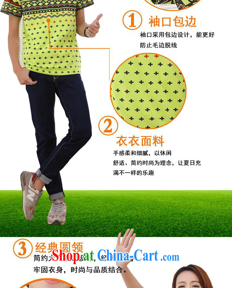 9 costumes, couples with 2015 Korean fashion casual couples round-collar short-shirt fluorescent green dress XXL pictures, price, brand platters! Elections are good character, the national distribution, so why buy now enjoy more preferential! Health