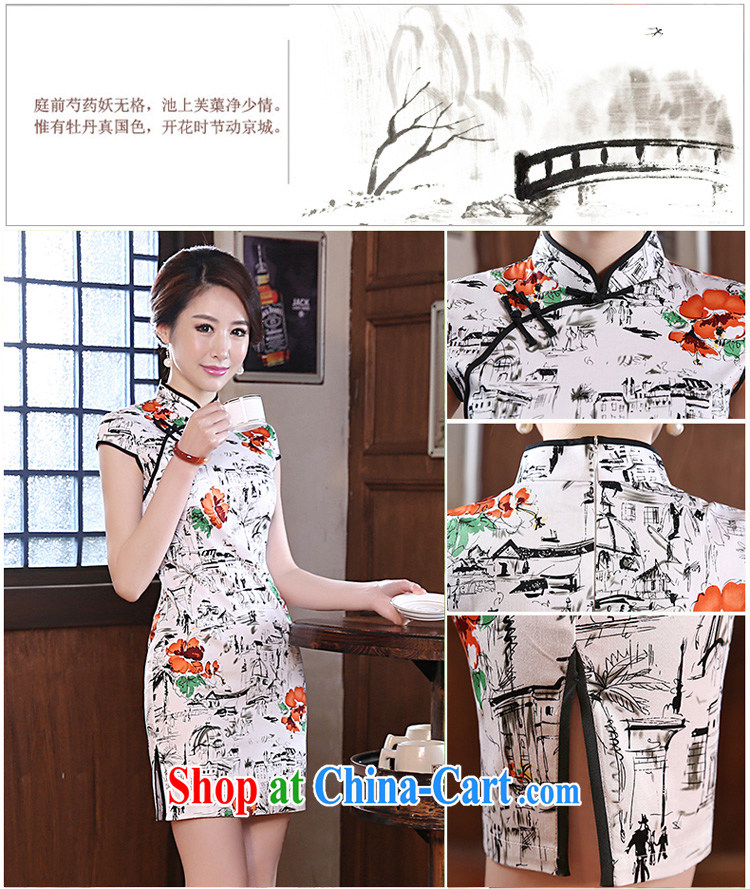 pro-am 2015 spring Daily Beauty retro improved Stylish Girl short, short-sleeved the forklift truck cheongsam dress suit 2 XL pictures, price, brand platters! Elections are good character, the national distribution, so why buy now enjoy more preferential! Health