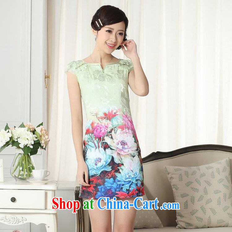 According to summer in new, improved Chinese qipao elegance beauty short cheongsam dress in figure 2 XL pictures, price, brand platters! Elections are good character, the national distribution, so why buy now enjoy more preferential! Health