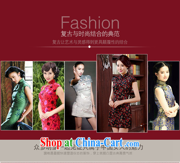pro-am, new spring 2015 cheongsam dress improved Stylish retro older wedding wedding mom with dark red 2 XL pictures, price, brand platters! Elections are good character, the national distribution, so why buy now enjoy more preferential! Health