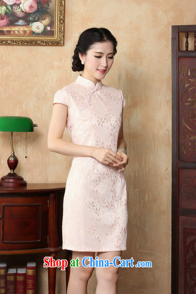 The Jessup, new spring and summer Women's clothes improved lady, for manually tie dresses qipao Y pink XL pictures, price, brand platters! Elections are good character, the national distribution, so why buy now enjoy more preferential! Health
