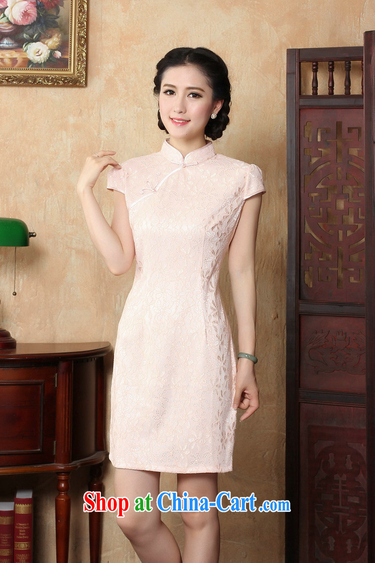 The Jessup, new spring and summer Women's clothes improved lady, for manually tie dresses qipao Y pink XL pictures, price, brand platters! Elections are good character, the national distribution, so why buy now enjoy more preferential! Health
