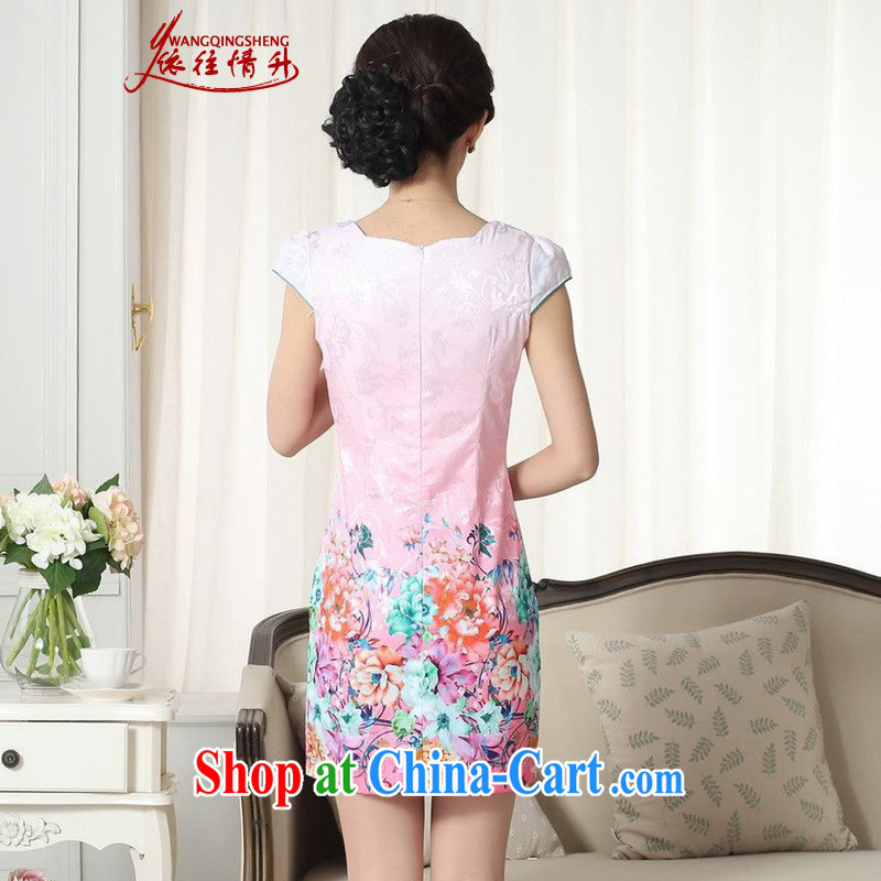 According to summer in New elegance improved Chinese qipao the flap Classic tray for cultivating short-sleeved dresses as figure 2 XL, according to the situation, and, shopping on the Internet