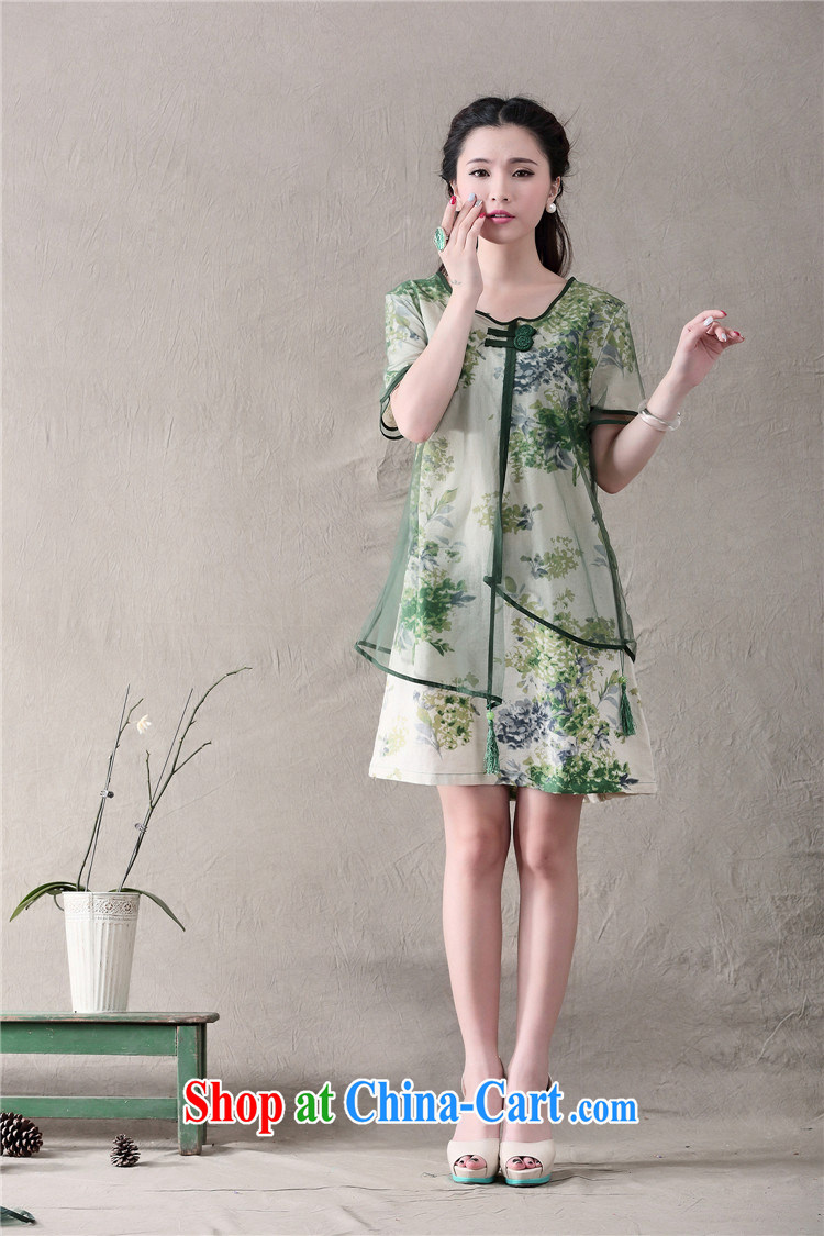 Sunrise House, in accordance with Cabinet 2015 spring and summer with stylish China wind improved cheongsam 649 #green XXL pictures, price, brand platters! Elections are good character, the national distribution, so why buy now enjoy more preferential! Health