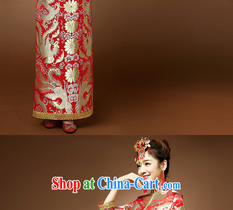 Service was good in spring 2015 new marriage-su Wo Service Bridal Chinese Dress cheongsam toast serving Phoenix use of dress red 2 XL pictures, price, brand platters! Elections are good character, the national distribution, so why buy now enjoy more preferential! Health