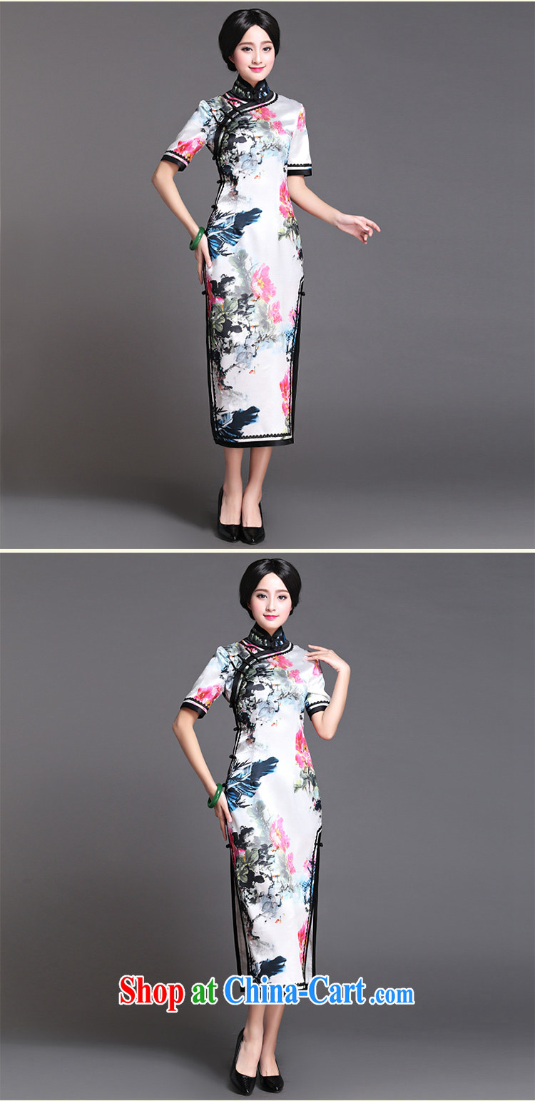 China classic 2015 new summer day, qipao dresses retro improved long, elegant arts, privacy, L pictures, price, brand platters! Elections are good character, the national distribution, so why buy now enjoy more preferential! Health