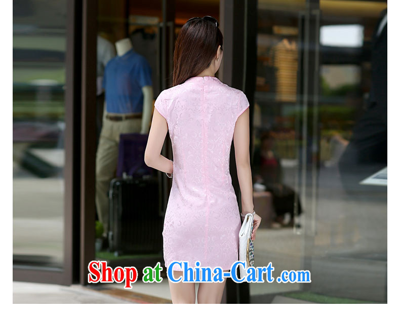 PCA dresses summer new Chinese wind improved female elegant short sleeve cheongsam dress white XL pictures, price, brand platters! Elections are good character, the national distribution, so why buy now enjoy more preferential! Health