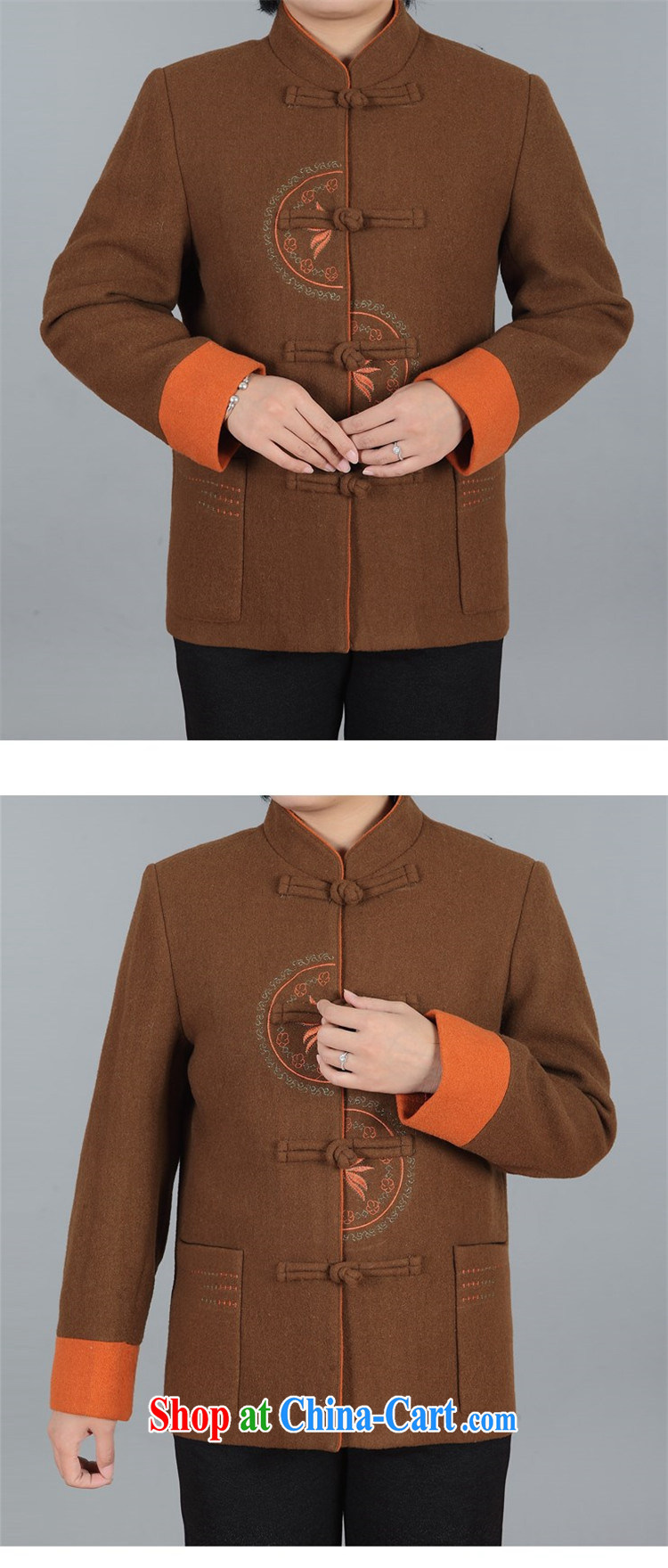 The chestnut mouse new Chinese style, Ms. Shen T-shirt long-sleeved jacket China Tang 3 color brown XXXL pictures, price, brand platters! Elections are good character, the national distribution, so why buy now enjoy more preferential! Health