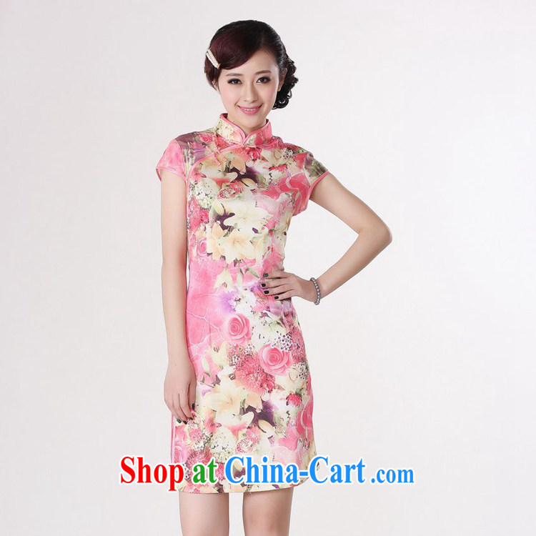 In accordance with the conditions in summer and stylish new Chinese improved Chinese qipao, for a tight short, cultivating Chinese cheongsam dress in figure 2 XL pictures, price, brand platters! Elections are good character, the national distribution, so why buy now enjoy more preferential! Health
