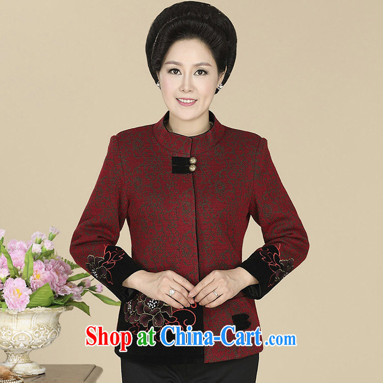 civicknight 2015 spring new, middle-aged and older women wear casual mom with 40 - 50 year-old t-shirt middle-aged General, Tang red 5 XL pictures, price, brand platters! Elections are good character, the national distribution, so why buy now enjoy more preferential! Health