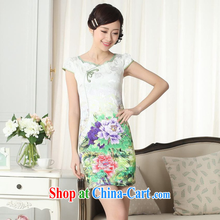 According to the conditions in summer and stylish new elegance improved Chinese qipao retro beauty short cheongsam dress in figure 2 XL pictures, price, brand platters! Elections are good character, the national distribution, so why buy now enjoy more preferential! Health