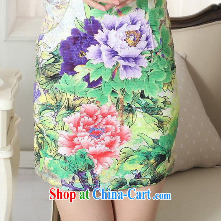 According to the conditions in summer and stylish new elegance improved Chinese qipao retro beauty short cheongsam dress in figure 2 XL pictures, price, brand platters! Elections are good character, the national distribution, so why buy now enjoy more preferential! Health
