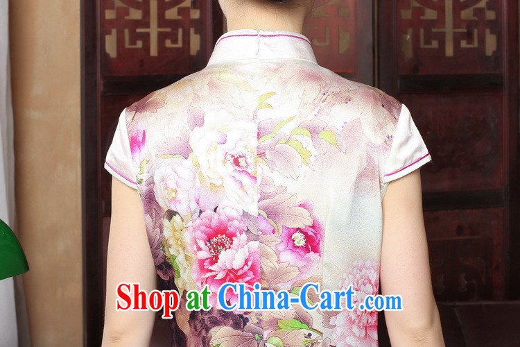 spend the summer with new Chinese cheongsam dress exclusive sauna silk retro Silk Cheongsam Heavenly Fragrance short sleeve cheongsam dress such as the color 2 XL pictures, price, brand platters! Elections are good character, the national distribution, so why buy now enjoy more preferential! Health