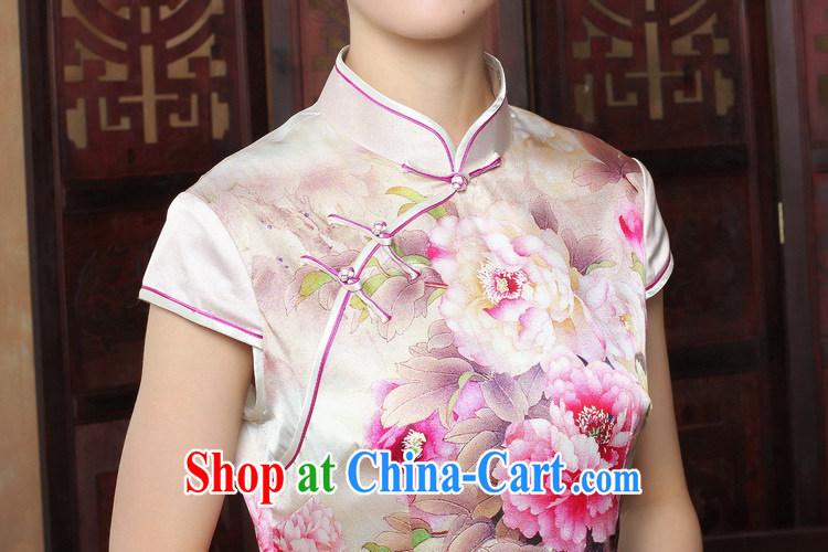 spend the summer with new Chinese cheongsam dress exclusive sauna silk retro Silk Cheongsam Heavenly Fragrance short sleeve cheongsam dress such as the color 2 XL pictures, price, brand platters! Elections are good character, the national distribution, so why buy now enjoy more preferential! Health