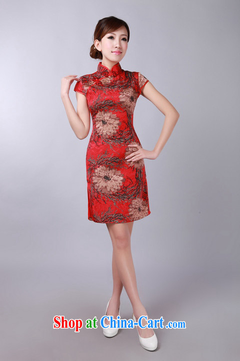 Take the 2015 summer new retro floral flowers Chinese improved qipao, for jacquard cotton cheongsam dress as shown color L pictures, price, brand platters! Elections are good character, the national distribution, so why buy now enjoy more preferential! Health