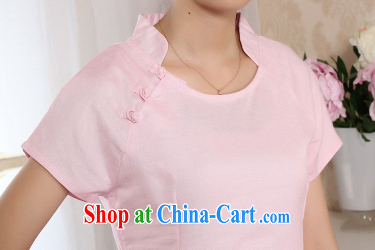 spend the summer with new female Chinese Chinese improved retro hand-painted cotton Ma T-shirt ethnic wind original short-sleeved Tang single, pink T-shirt 2XL pictures, price, brand platters! Elections are good character, the national distribution, so why buy now enjoy more preferential! Health