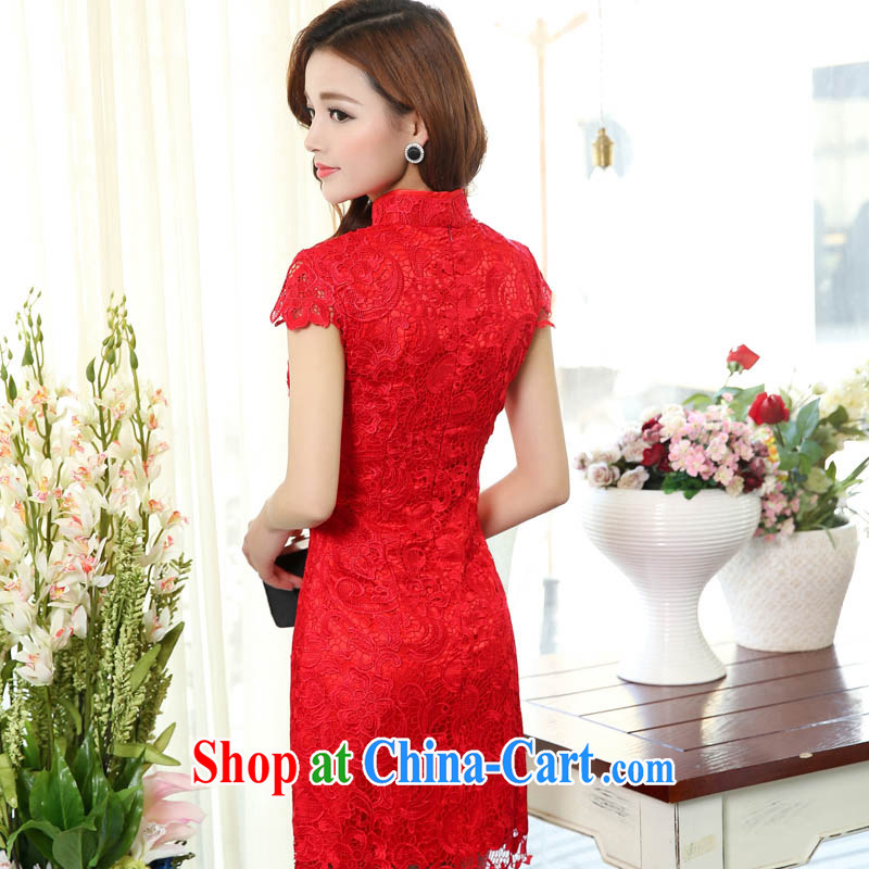 Spring 2015 Chinese style short, Sau San wedding dresses lace-up collar graphics thin toast Service Bridal back-door small dress 1502 picture color XXL, Xin Ms Audrey EU era, shopping on the Internet