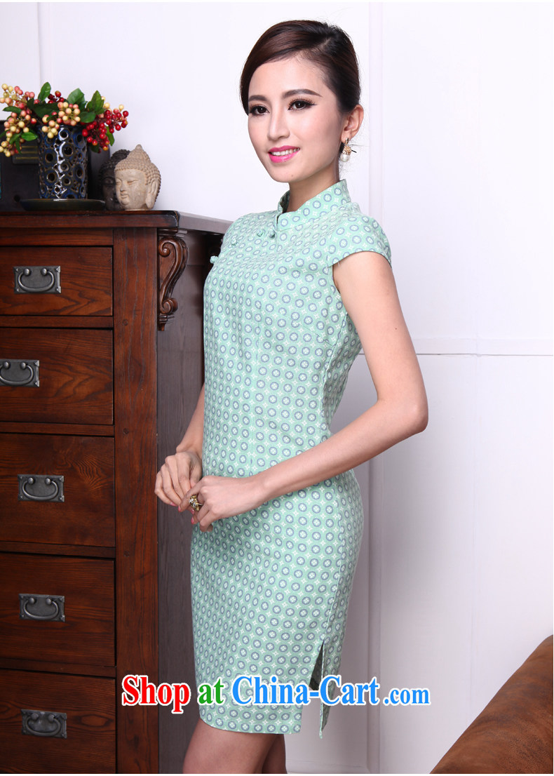 Bong-amphibious Ori-land rain summer 2015 new retro cotton the cheongsam style beauty stamp cheongsam DQ 1513 dark blue XXL pictures, price, brand platters! Elections are good character, the national distribution, so why buy now enjoy more preferential! Health