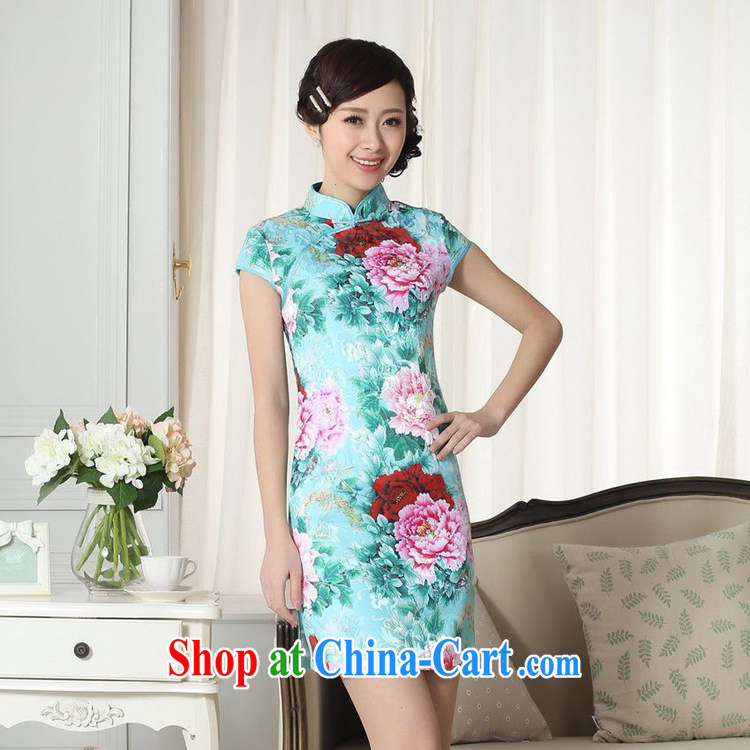Carl Bildt, summer new elegance Chinese Chinese qipao stylish beauty short, short cheongsam dress as figure 2 XL pictures, price, brand platters! Elections are good character, the national distribution, so why buy now enjoy more preferential! Health