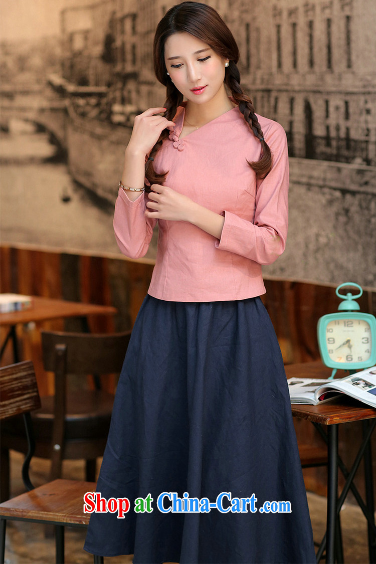 The Jessup, Spring Loaded girls improved cotton the manual tray snap Crescent collar, with little's solid color Chinese T-shirt Chinese shirt C leather pink XXL pictures, price, brand platters! Elections are good character, the national distribution, so why buy now enjoy more preferential! Health