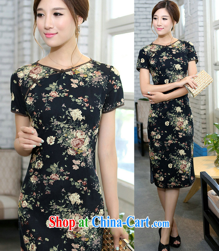 The Jessup, spring and summer girls retro elegant cotton the field characteristics for manual for cultivating short-sleeved, long-neck cheongsam floral Peony memory S pictures, price, brand platters! Elections are good character, the national distribution, so why buy now enjoy more preferential! Health